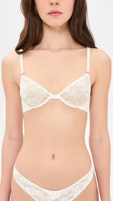 Fleur du Mal Le Stretch Lace Demi Bra | Thumbnail 2 Fleur du Mal Le Stretch Lace Demi Bra | Thumbnail 2