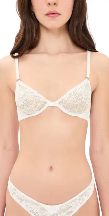 Fleur du Mal Le Stretch Lace Demi Bra | Thumbnail 1 Fleur du Mal Le Stretch Lace Demi Bra | Thumbnail 1