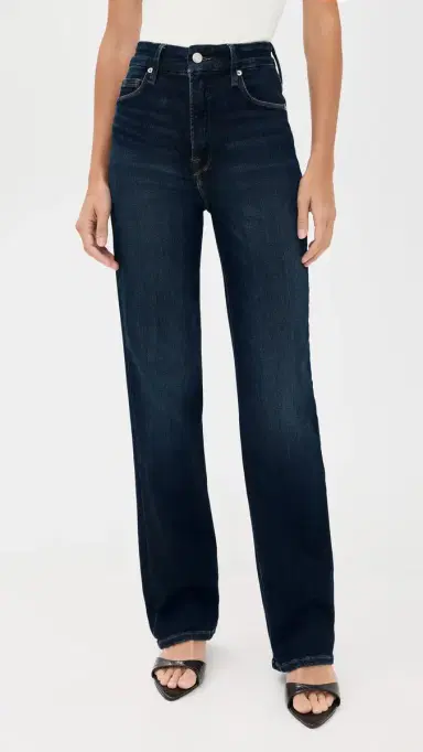 GOOD AMERICAN Soft Tech Good True Straight Jeans indigo57 | Thumbnail 2 GOOD AMERICAN Soft Tech Good True Straight Jeans indigo57 | Thumbnail 2