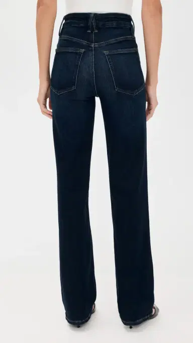 GOOD AMERICAN Soft Tech Good True Straight Jeans indigo57 | Thumbnail 3 GOOD AMERICAN Soft Tech Good True Straight Jeans indigo57 | Thumbnail 3