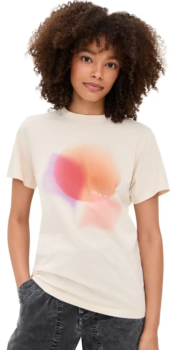 Zewel Gradient Tee Ecru Zewel Gradient Tee Ecru