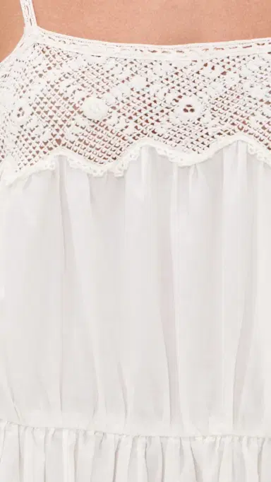The Great. THE GREAT. The Rosette Crochet Dress Cream 3 | Thumbnail 6 The Great. THE GREAT. The Rosette Crochet Dress Cream 3 | Thumbnail 6