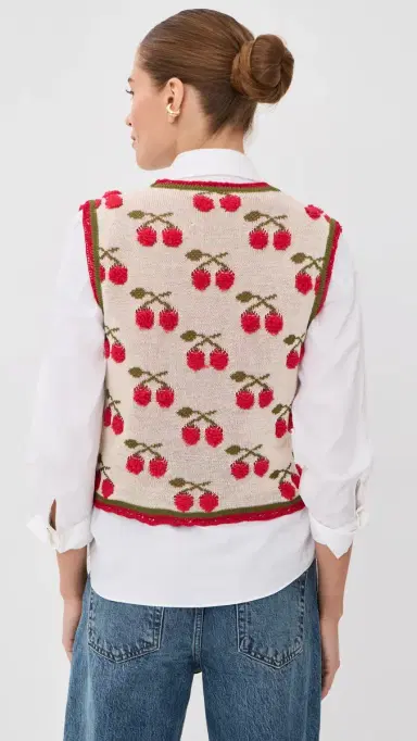 La DoubleJ Cherry Gilet | Thumbnail 3 La DoubleJ Cherry Gilet | Thumbnail 3