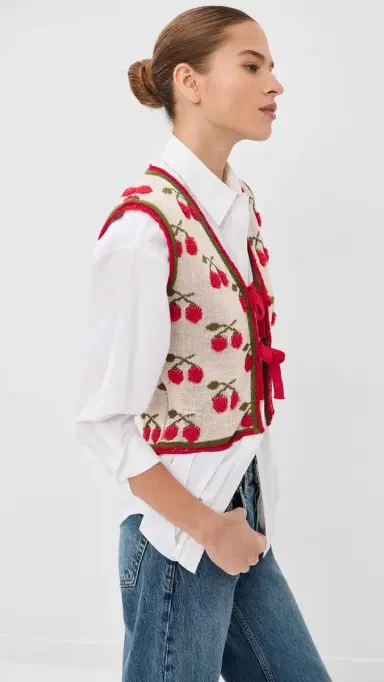 La DoubleJ Cherry Gilet | Thumbnail 4 La DoubleJ Cherry Gilet | Thumbnail 4