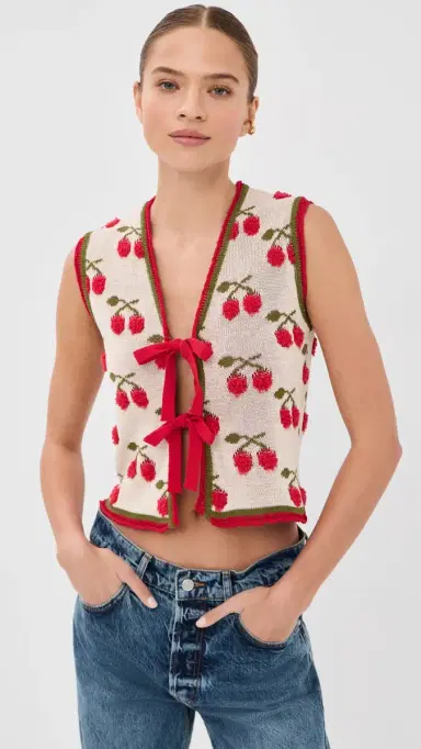 La DoubleJ Cherry Gilet | Thumbnail 6 La DoubleJ Cherry Gilet | Thumbnail 6