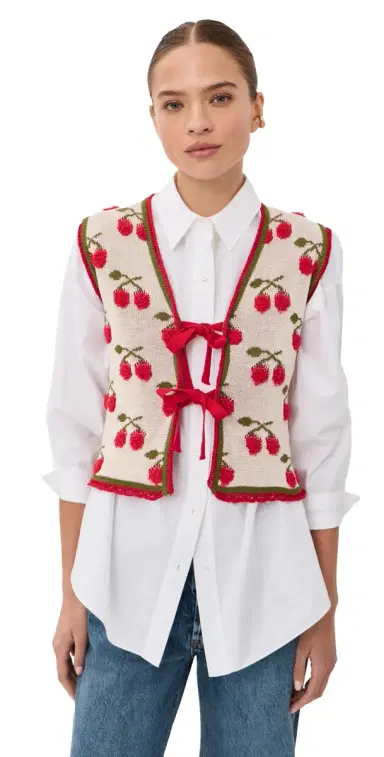 La DoubleJ Cherry Gilet | Thumbnail 1 La DoubleJ Cherry Gilet | Thumbnail 1