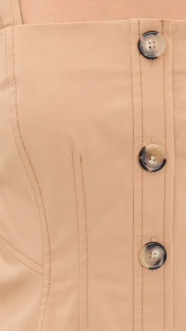 Veronica Beard Kariselle Top Khaki | Thumbnail 6 Veronica Beard Kariselle Top Khaki | Thumbnail 6
