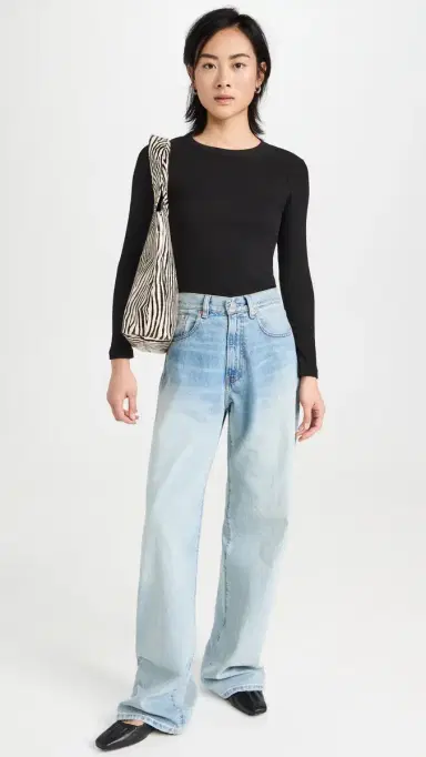 Leset Kelly lim Fit Long Sleeve Top Black | Thumbnail 5 Leset Kelly lim Fit Long Sleeve Top Black | Thumbnail 5