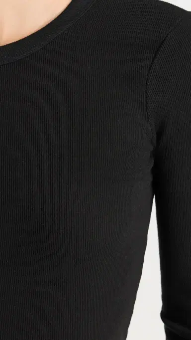 Leset Kelly lim Fit Long Sleeve Top Black | Thumbnail 6 Leset Kelly lim Fit Long Sleeve Top Black | Thumbnail 6