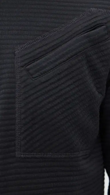 Billy Reid Quilted Half Zip Sweatshirt Dark Navy | Thumbnail 6 Billy Reid Quilted Half Zip Sweatshirt Dark Navy | Thumbnail 6
