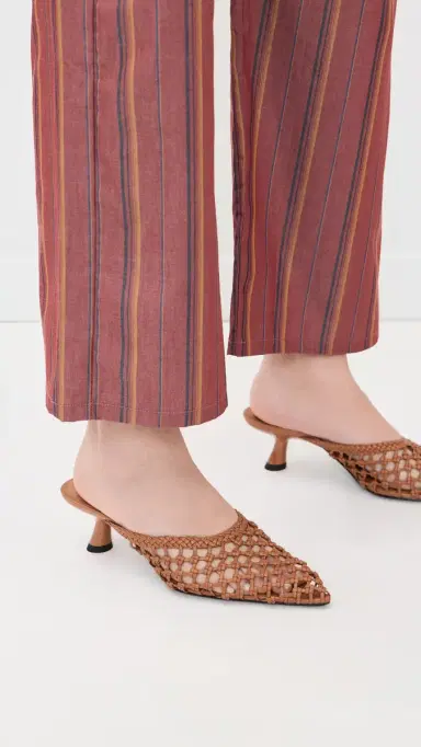 SIMONMILLER Knotted Gala Mules Chestnut | Thumbnail 3 SIMONMILLER Knotted Gala Mules Chestnut | Thumbnail 3
