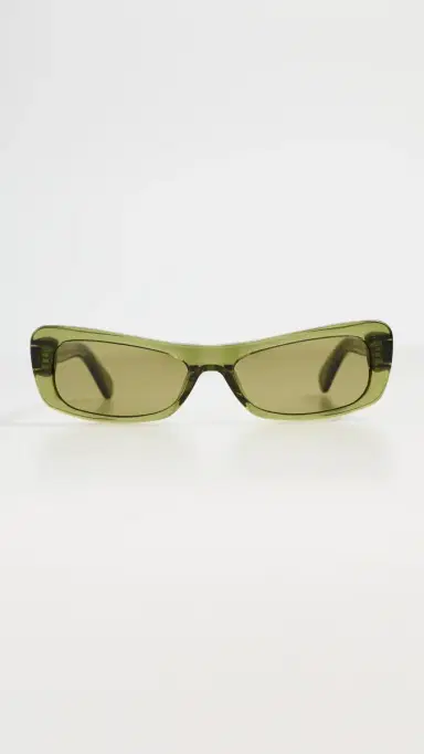 Jacquemus Capri Sunglasses Khaki/Silver One Size | Thumbnail 2 Jacquemus Capri Sunglasses Khaki/Silver One Size | Thumbnail 2