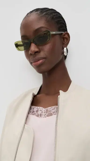 Jacquemus Capri Sunglasses Khaki/Silver One Size | Thumbnail 3 Jacquemus Capri Sunglasses Khaki/Silver One Size | Thumbnail 3