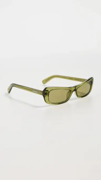 Jacquemus Capri Sunglasses Khaki/Silver One Size | Thumbnail 4 Jacquemus Capri Sunglasses Khaki/Silver One Size | Thumbnail 4