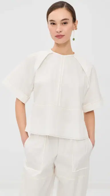 Nackiyé Almost A T-Shirt Top White | Thumbnail 2 Nackiyé Almost A T-Shirt Top White | Thumbnail 2