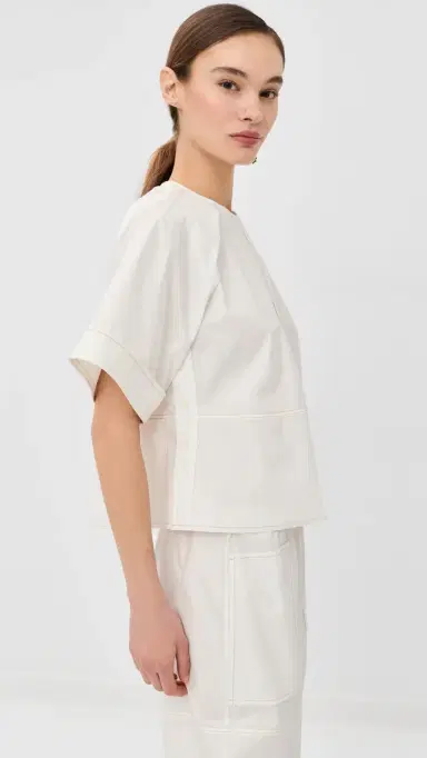 Nackiyé Almost A T-Shirt Top White | Thumbnail 4 Nackiyé Almost A T-Shirt Top White | Thumbnail 4