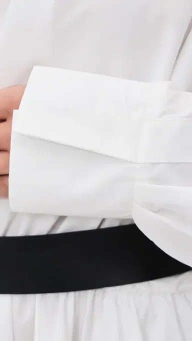 Norma Kamali Super Oversized Boyfriend Neck Flared Shirt Dress now White | Thumbnail 6 Norma Kamali Super Oversized Boyfriend Neck Flared Shirt Dress now White | Thumbnail 6