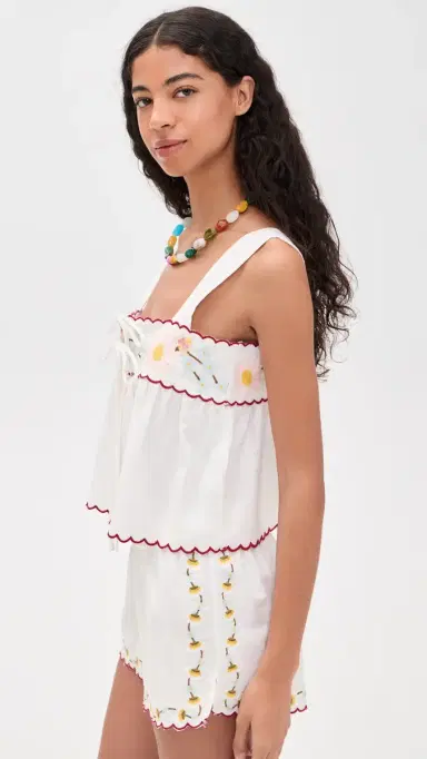 Ciao Lucia Ander Embroidered Top White | Thumbnail 4 Ciao Lucia Ander Embroidered Top White | Thumbnail 4