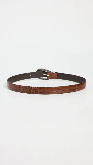 Anderson's Narrow Western Mock Croc Belt Medium Tan 75 | Thumbnail 4 Anderson's Narrow Western Mock Croc Belt Medium Tan 75 | Thumbnail 4