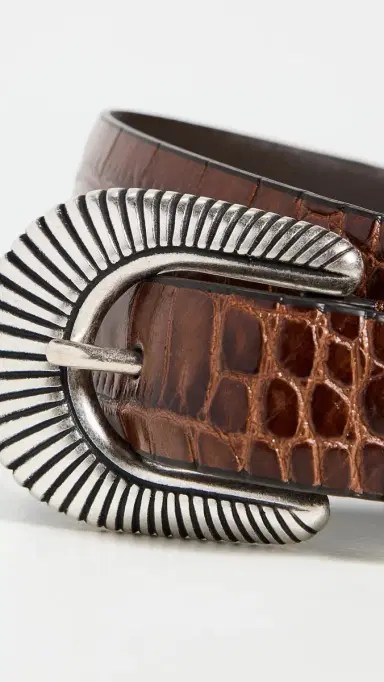 Anderson's Narrow Western Mock Croc Belt Medium Tan 75 | Thumbnail 5 Anderson's Narrow Western Mock Croc Belt Medium Tan 75 | Thumbnail 5