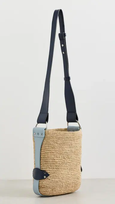 Isabel Marant Mini Bayia Bag Natural/Blue One Size | Thumbnail 4 Isabel Marant Mini Bayia Bag Natural/Blue One Size | Thumbnail 4