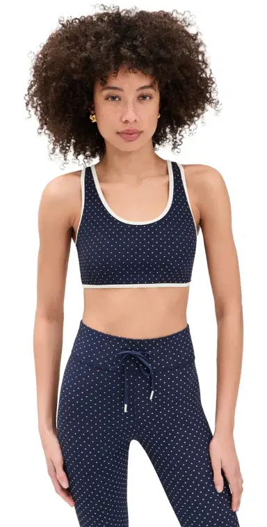 The Upside pellbound Jade Racerback Bra Polka Dots | Thumbnail 1 The Upside pellbound Jade Racerback Bra Polka Dots | Thumbnail 1