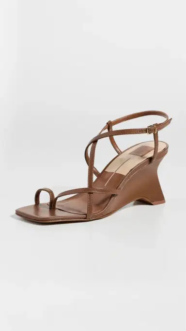 Dolce Vita Aylee Wedge Sandals Cognac Leather | Thumbnail 2 Dolce Vita Aylee Wedge Sandals Cognac Leather | Thumbnail 2