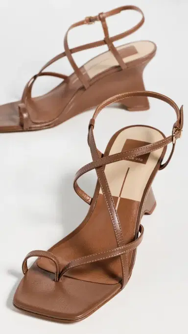 Dolce Vita Aylee Wedge Sandals Cognac Leather | Thumbnail 5 Dolce Vita Aylee Wedge Sandals Cognac Leather | Thumbnail 5
