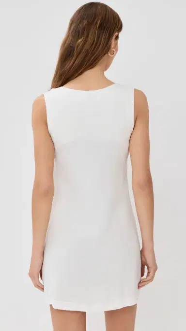LE BOP Charlotte Vest Dress White | Thumbnail 3 LE BOP Charlotte Vest Dress White | Thumbnail 3