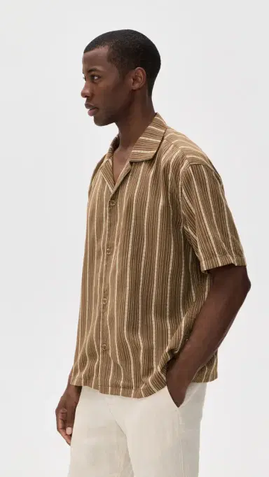 Rhythm West Winds Stripe Short Sleeve Shirt | Thumbnail 4 Rhythm West Winds Stripe Short Sleeve Shirt | Thumbnail 4