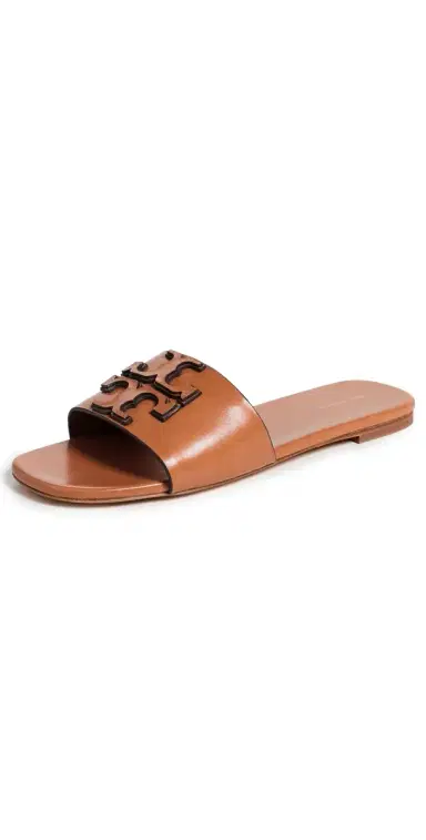 Tory Burch Ines Flat Slides Tan 5 | Thumbnail 1 Tory Burch Ines Flat Slides Tan 5 | Thumbnail 1
