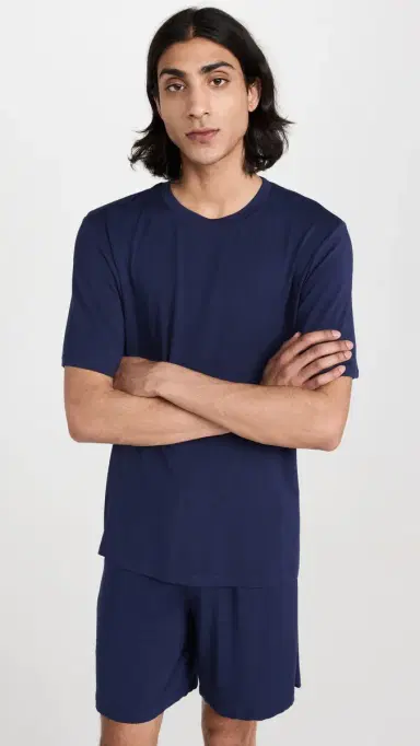 Eberjey Henry Modal Short PJ et True Navy | Thumbnail 2 Eberjey Henry Modal Short PJ et True Navy | Thumbnail 2