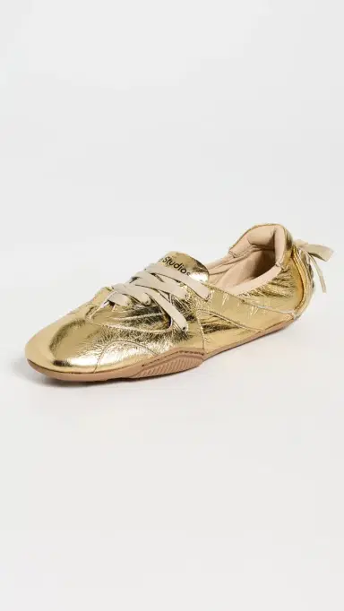 Acne Studios Bilaria Foil Winter Sneakers Gold | Thumbnail 2 Acne Studios Bilaria Foil Winter Sneakers Gold | Thumbnail 2