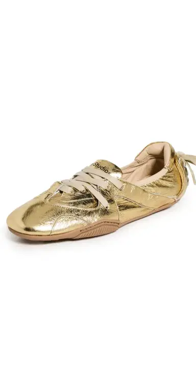 Acne Studios Bilaria Foil Winter Sneakers Gold | Thumbnail 1 Acne Studios Bilaria Foil Winter Sneakers Gold | Thumbnail 1