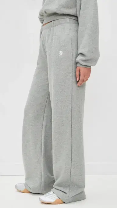 Éterne Oversized Wide Leg weatpants Heather Grey | Thumbnail 4 Éterne Oversized Wide Leg weatpants Heather Grey | Thumbnail 4