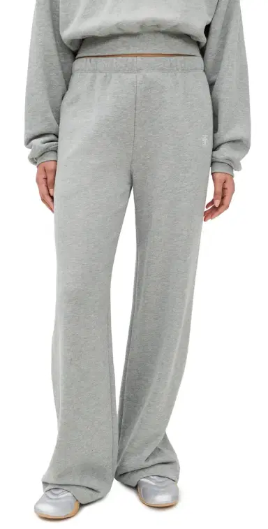Éterne Oversized Wide Leg weatpants Heather Grey | Thumbnail 1 Éterne Oversized Wide Leg weatpants Heather Grey | Thumbnail 1