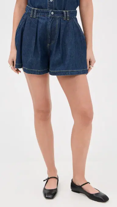 Free People Griselda Denim Button Down and Shorts Set Sea Dream Wash | Thumbnail 6 Free People Griselda Denim Button Down and Shorts Set Sea Dream Wash | Thumbnail 6