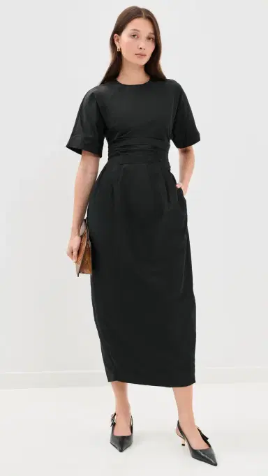 STAUD Michelina Dress Black | Thumbnail 2 STAUD Michelina Dress Black | Thumbnail 2