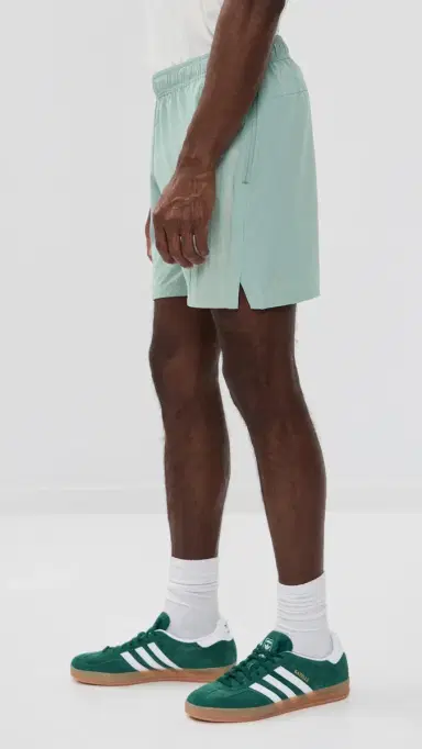 adidas D4T 3 Stripe Workout Shorts 7 Wonder Sage | Thumbnail 4 adidas D4T 3 Stripe Workout Shorts 7 Wonder Sage | Thumbnail 4