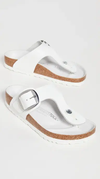 Birkenstock Gizeh Big Buckle Sandals White | Thumbnail 5 Birkenstock Gizeh Big Buckle Sandals White | Thumbnail 5