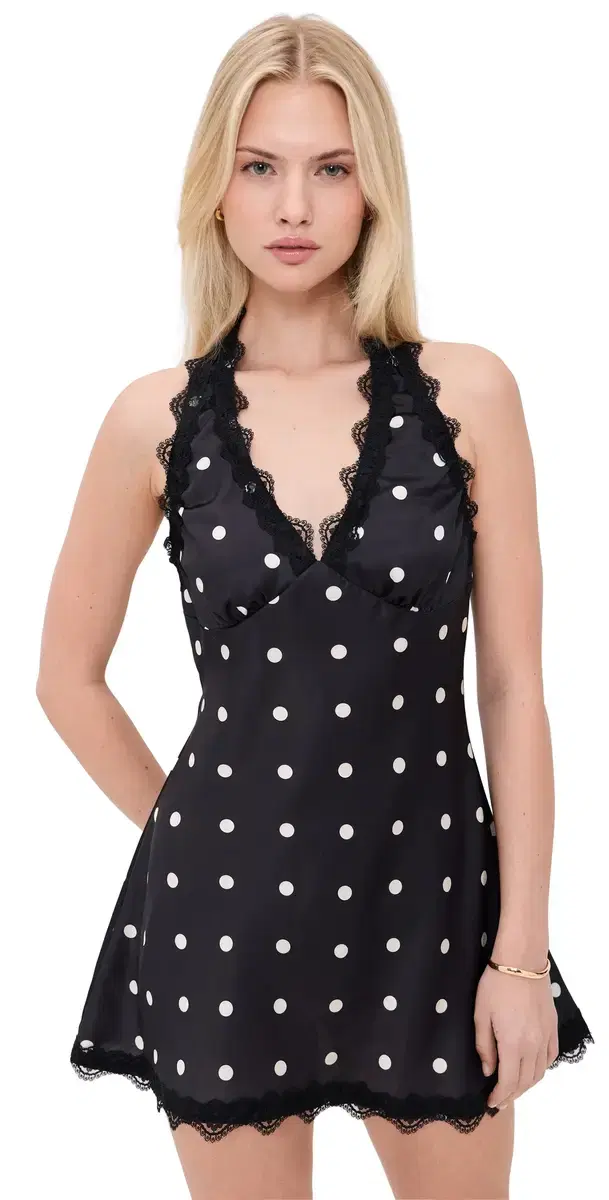 tars Align Mini Dress Noir Polka tars Align Mini Dress Noir Polka