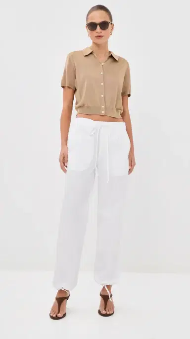 Victoria Beckham Cargo Trousers White | Thumbnail 2 Victoria Beckham Cargo Trousers White | Thumbnail 2