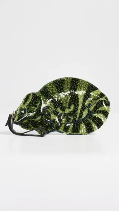 ALÉMAIS Chameleon Beaded Clutch Green One Size | Thumbnail 2 ALÉMAIS Chameleon Beaded Clutch Green One Size | Thumbnail 2