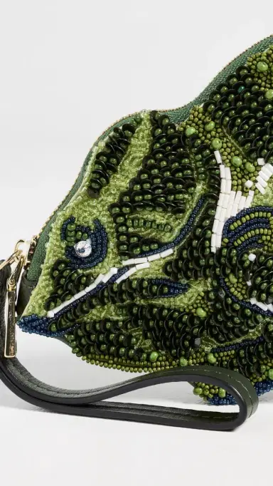 ALÉMAIS Chameleon Beaded Clutch Green One Size | Thumbnail 5 ALÉMAIS Chameleon Beaded Clutch Green One Size | Thumbnail 5