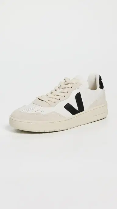 Veja V-90 Sneakers White/Black | Thumbnail 2 Veja V-90 Sneakers White/Black | Thumbnail 2