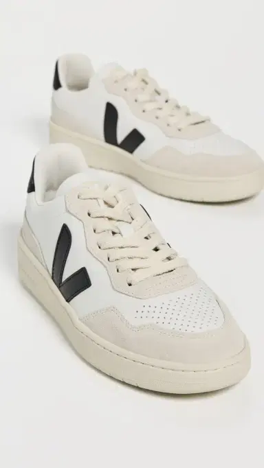 Veja V-90 Sneakers White/Black | Thumbnail 5 Veja V-90 Sneakers White/Black | Thumbnail 5