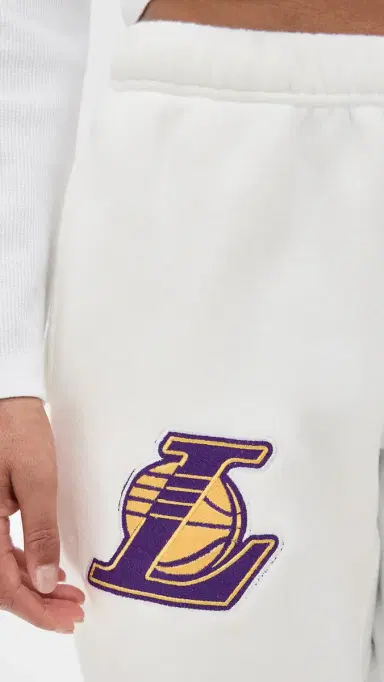 DANNIJOPRO Lakers Bullseye Sweatpants White | Thumbnail 6 DANNIJOPRO Lakers Bullseye Sweatpants White | Thumbnail 6