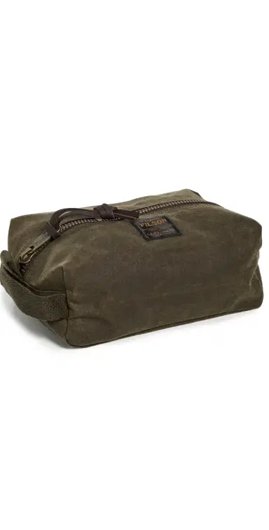 Filson Tin Cloth Toiletry Bag Otter Green One Size | Thumbnail 1 Filson Tin Cloth Toiletry Bag Otter Green One Size | Thumbnail 1