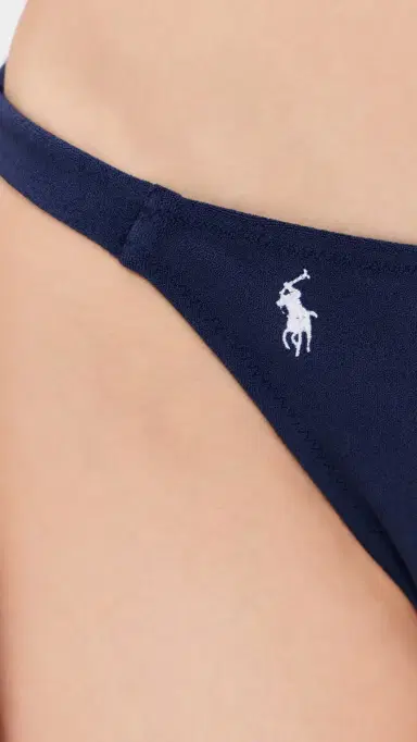 Polo Ralph Lauren Side Tab Devin Hipster Bikini Bottoms Navy Blue | Thumbnail 5 Polo Ralph Lauren Side Tab Devin Hipster Bikini Bottoms Navy Blue | Thumbnail 5