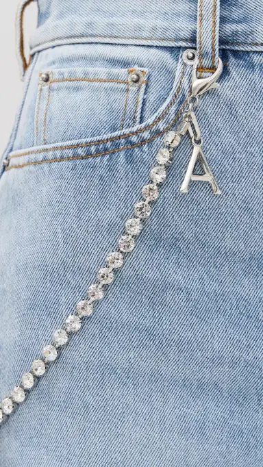 AREA Slit Jeans Light Blue | Thumbnail 6 AREA Slit Jeans Light Blue | Thumbnail 6